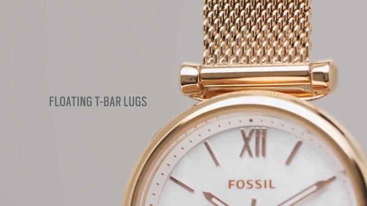 Amazon.com: Fossil Women's Carlie Mini Quartz Stainless Steel