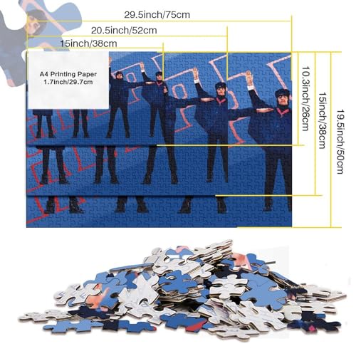 Puzzles 500 pièces pour Adultes Les Beatles Puzzles pour Adultes Puzzle en Bois Puzzles Amusants en Famille (52x38cm) - Les Beatles, Paul McCartney, John Lennon, RIngo Starr, George Harrison Puzzles 500 pièces pour Adultes Les Beatles Puzzles pour Adultes Puzzle en Bois Puzzles Amusants en Famille (52x38cm) – Image 7