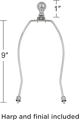 Miniatura 4 de Round Hardback Drum Print Lamp Shade Retro Dots & Waves Blue Yellow Large 14" Top x 14" Bottom x 11" High Spider with Replacement Harp and Finial