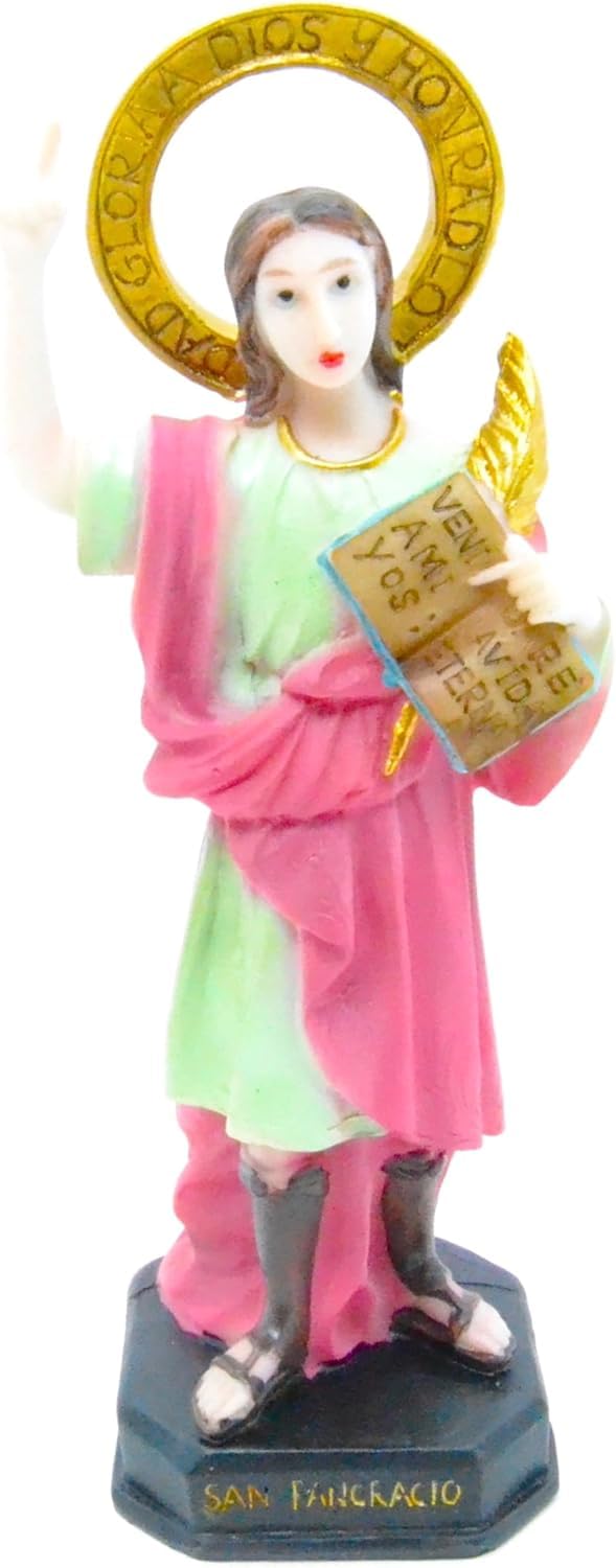 Statue Saint Pancrace 20 cm, cadeau religieux de baptême ou de communion