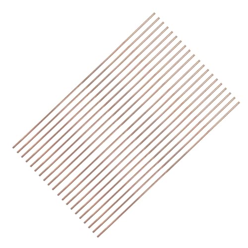 Round Welding Rod, 20Pcs Phosphor Copper Welding Rods Easy Melt Round Phosphor Copper Welder Consumables Sticks for Air Conditioner, Rods