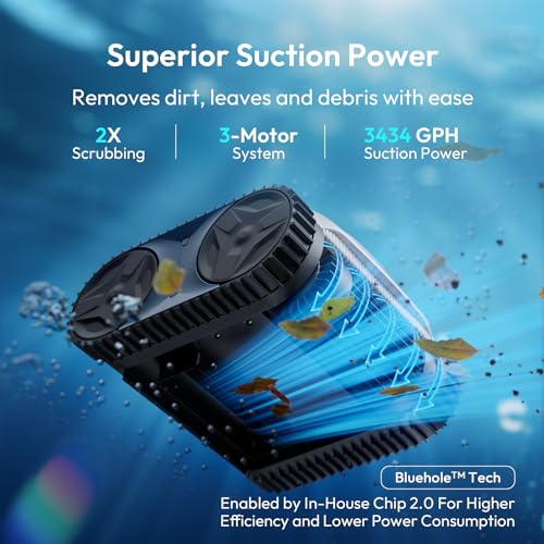 Image of (2026 New) Bubot 700 Gen2 Pool Vacuum for Inground Pools, Cordless Robotic Pool Cleaner with 210-Min Runtime, Superior Suction, Triple Motors, APP Control, Wall /Waterline Cleaning, Dark Grey