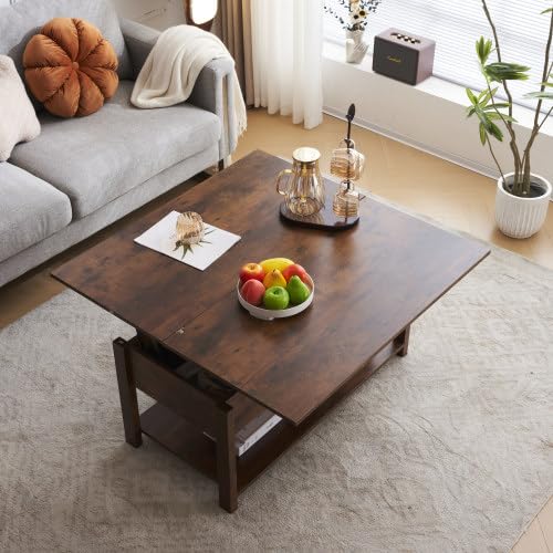 ローテーブル センターテーブル収納付き天板2倍展開可能ローテーブル高さ調整大容量 Amazon.co.jp: ローテーブル 収納付き テーブル センターテーブル 収納