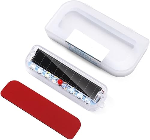 Miniatura 3 de MoreChioce Luz de advertencia de alarma de automóvil, energía solar LED, luz estroboscópica de emergencia, luz de advertencia inalámbrica