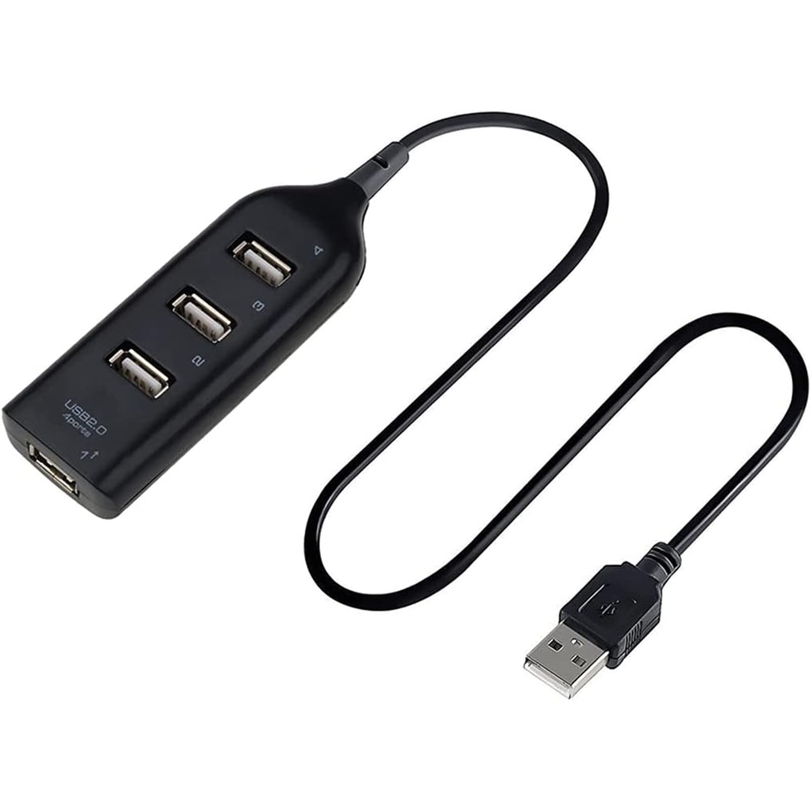Adaptador de Cubierta de Alta Velocidad Hub Mini USB 2.0 Splitter de 4 Puertos para PC portátil Receptor de portátiles Accesorios de periféricos de la computadora