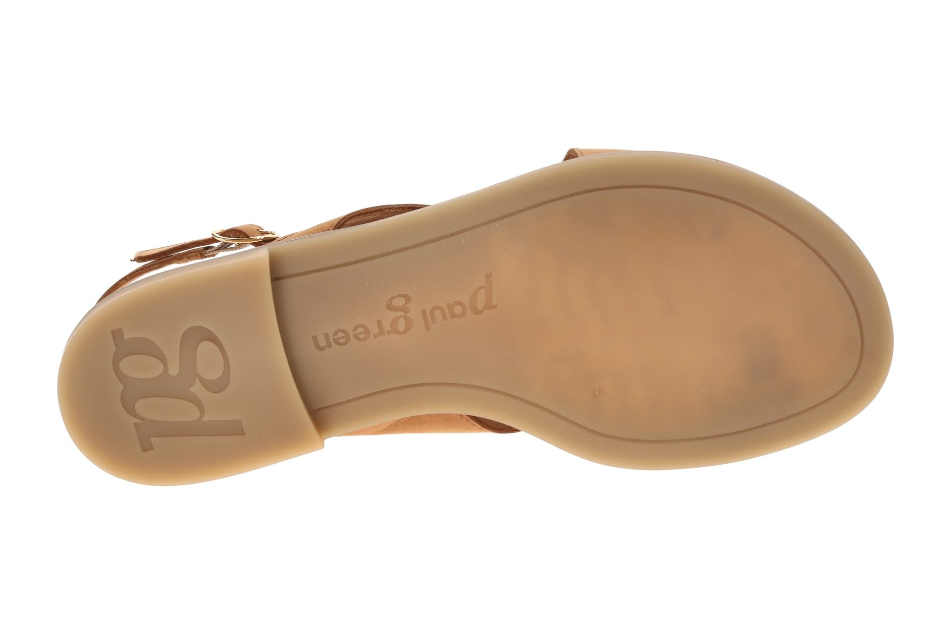 Paul Green Sandały damskie 6216-009 brązowe zamszowe skórzane sandały