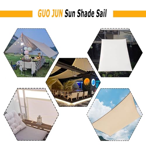 Toldo vela de sombra rectangular de exterior con toldos para terrazas patios patios y jardines 7