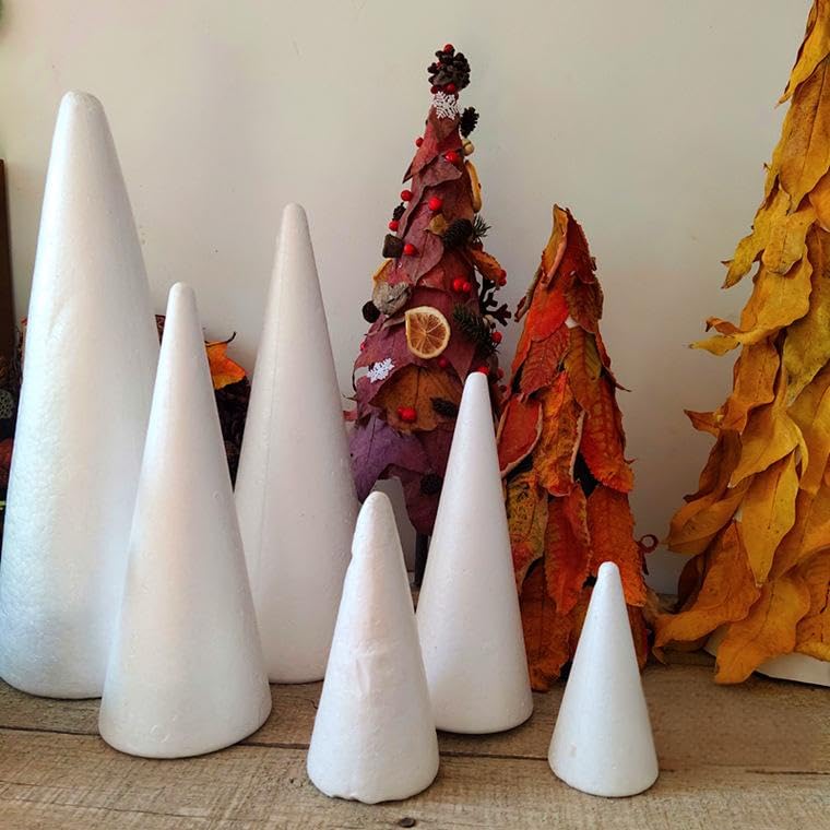 Cone Polystyrene 15 Cm Lot De 10 Cônes En Mousse De Polystyrène Pour Loisirs Cone Polystyrène