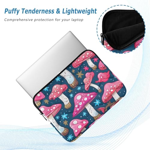 Funda para portátil 13-14 pulgadas con diseño acuarela setas miniatura 5