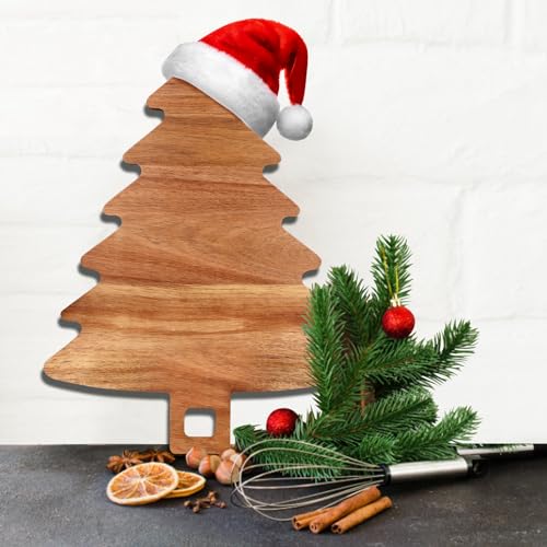 Tabla de cortar decorativa forma árbol de Navidad miniatura 5
