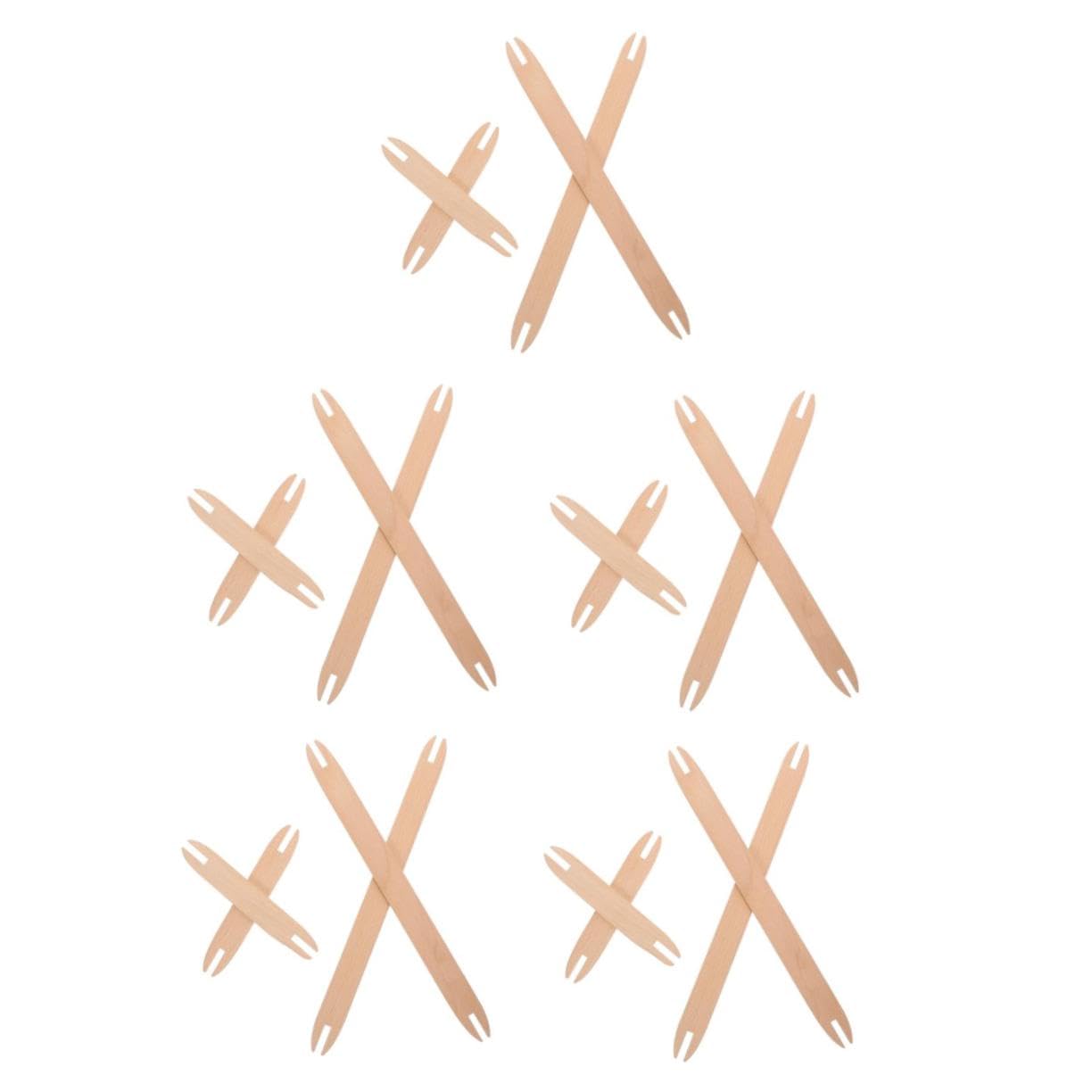 5 Sätze Webschiffchen Webschiffchen Wandteppich Knit Set Webstuhl Crochet Hooks Gebogene Nähnadeln Polsterung Schiffchen Weben Werkzeug Weberei Weben Strickshuttle Holz 4 Stück * 5