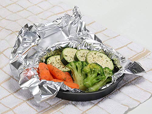 Image of Freshee Aluminium Foil for Food Packing Silver Foil Paper Roll Disposable Roti Wrapping Baking Grilling Paper 21000 sqcm- Pack of 4