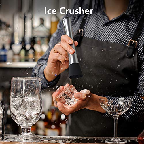 DECDEAL Conjunto de 6 peças para coquetel Boston Shaker Mixer Conjunto de ferramentas para fazer beb