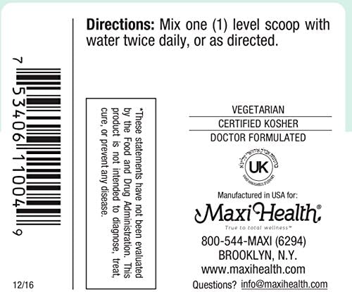 Miniatura 4 de Maxi Salud CCIinositolcon Taurina y Vitamina CCalming Formula4onza PowderKosher