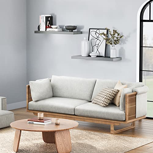 Amada Homefurnishing Floating Shelves, Wall Mounted Shelves With Invisible Brackets Set Of 2 thumb #1