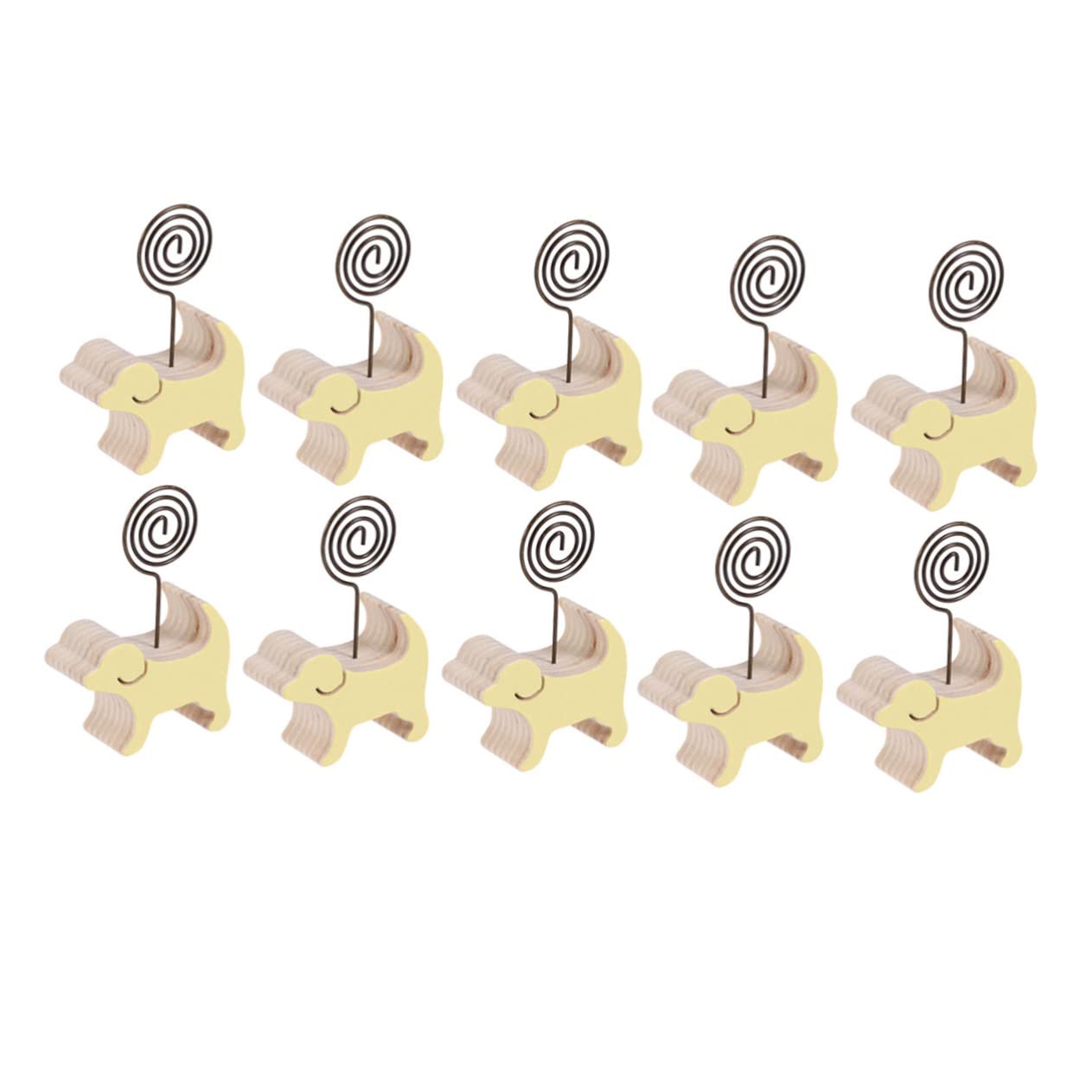 LALAFINA 10 Pcs Dog Office Supplies Message Clip Stand Photo Paper Clip Holder for Desk Wedding Home Decorations