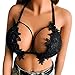 Produktbild WUSIKY Damen Sexy Dessous Verführerisch Nachthemd Aushöhlen Elastischer Käfig BH Spitze Tank Tops BH Bustier Babydoll Sexy UnterwäSche Erotik Hipster Erotische Nachtwäsche (Schwarz,S)