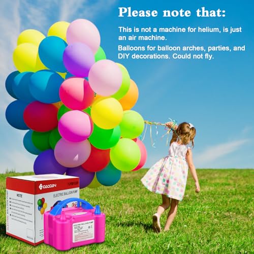 Image of IDAODAN Electric Balloon Pump, Portable Electric Balloon Blower Machine Inflator Air Pump for Party Decorations