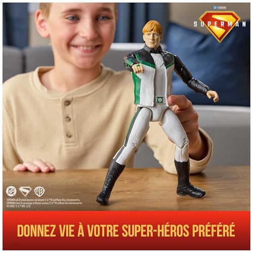 DC Comics - Figurine Green Lantern 30 Cm - Figurine Articulée Issue du Film Superman - Super Héros Et Super Vilain - Jouet À Collectionner - Cadeau Enfant - Jouet Enfant 4 Ans Et +