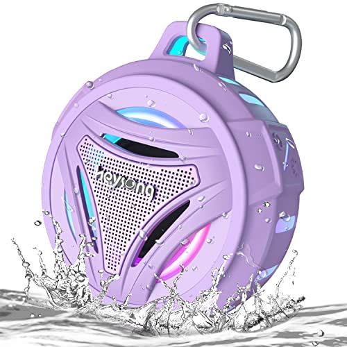 HEYSONG Shower Bluetooth Speaker, IP67 Waterproof Wireless Speakers with 36H Playtime, Stereo Bathroom Speaker, Portable Small Speakers for Kayak, Beach, Hiking, Boat Accessories, Gifts for Men