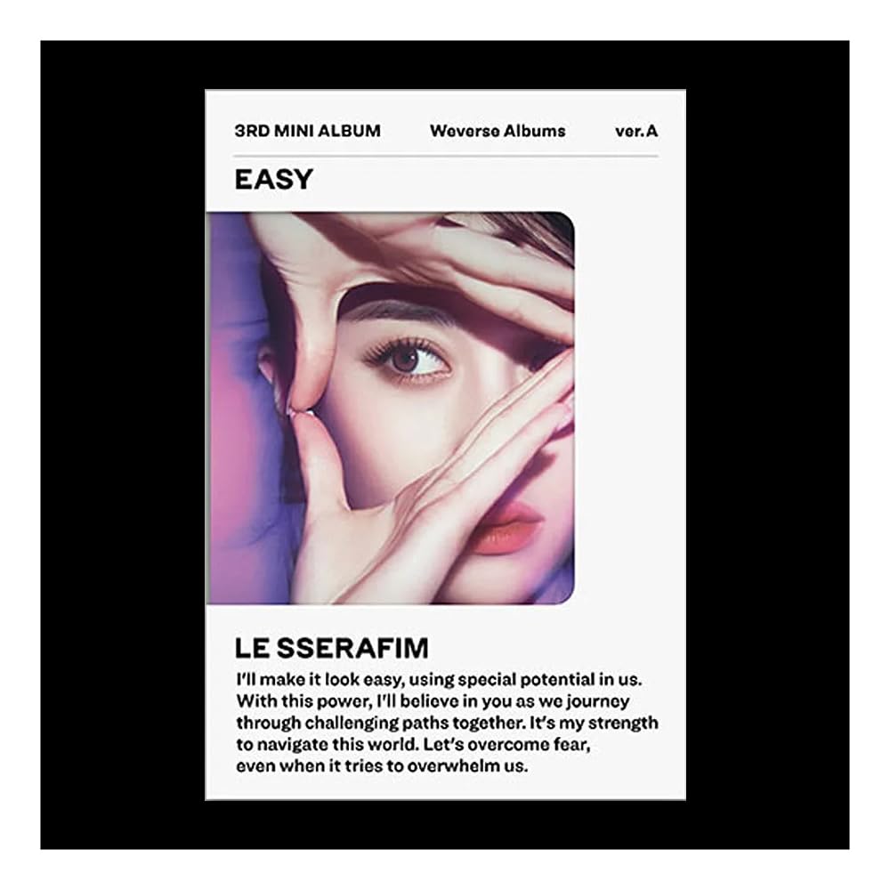 Hybe. White... (Weverse Albums Ver.) Le Sserafim Easy 3Rd Mini Album (A Ver+1Ea Store Gift Photo Card) K-Pop Sealed