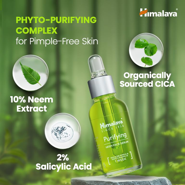 Image of Himalaya Purifying Neem Face Wash 150ml + Himalaya Purifying Neem Face Serum 15ml Regime pack