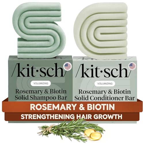 Kitsch Rosemary & Biotin Shampoo and Conditioner Set for Hair Gro...