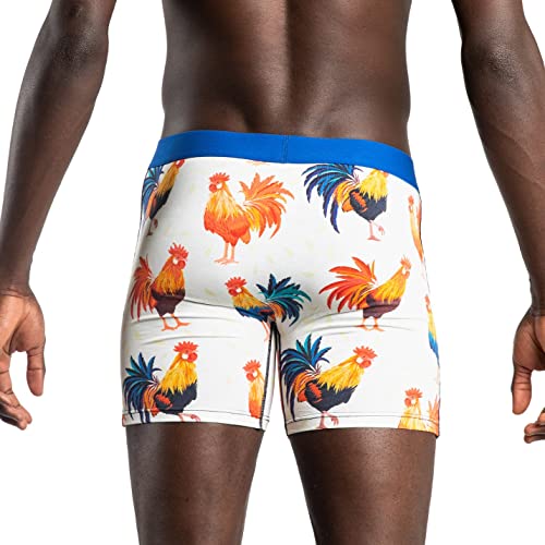 Good Luck Sock 90155 Good Luck Undies Men'S Roosters Boxer Brief Underwear thumb #3