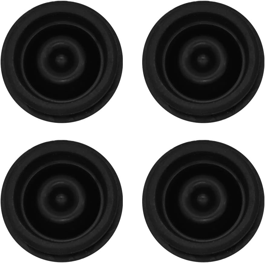 4 Pack Trailer Hub Cap Rubber Plugs, Fits 1.98 Inch Trailer Hub Dust Caps, Rubber Grease Plug for Most 2000 to 3500 Pound Dexter EZ Lube Trailer Camper Axle