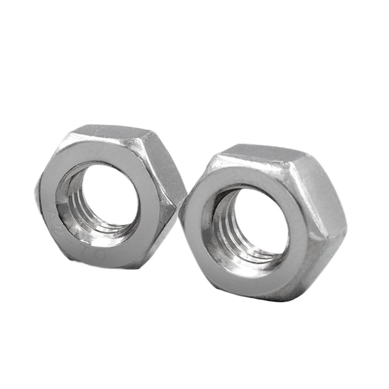 Metryczne nakrętki mocujące ze stali nierdzewnej 304 DIN934 M1,2 do M20 do mechanicznego montażu sprzętu(10PCS-M18-304)