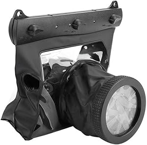Waterproof Dving Case Bag Underwater Photograpy Housing Cage 20M for DSLR Cameras(Black)