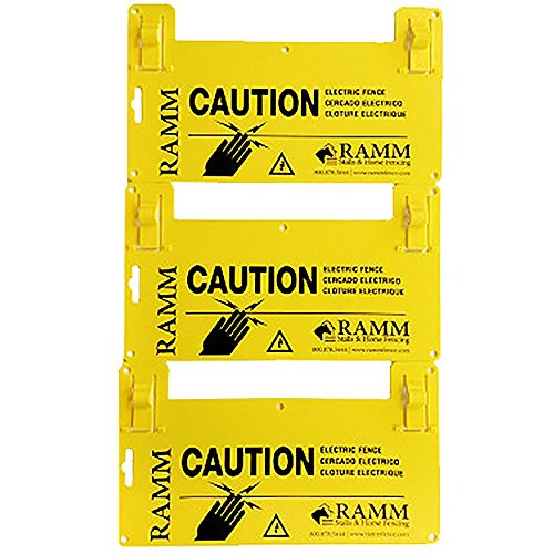 Electric Fence Warning Signs - Hangs on Fence