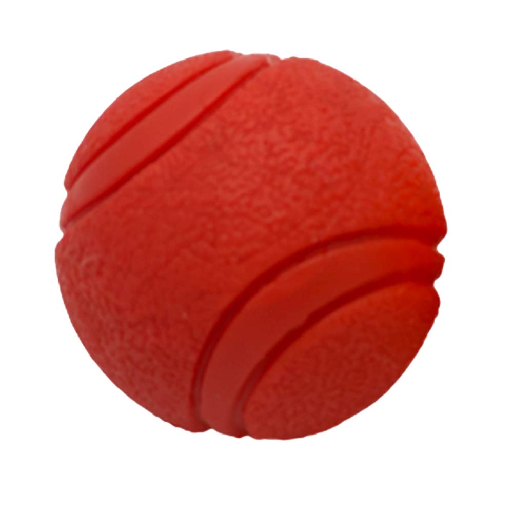 Dog Training High Bounce Solid Ball Doggy Play Balls Hours for Fun for All Dogs and Puppies Solid Rubber Boomer Ball Funny Chew Play Toys (7CM BIG BALL RED)