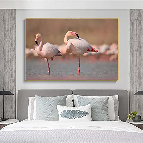 Broderie diamant 5D flamant rose 40x100cm à offrir en cadeau d'anniversaire