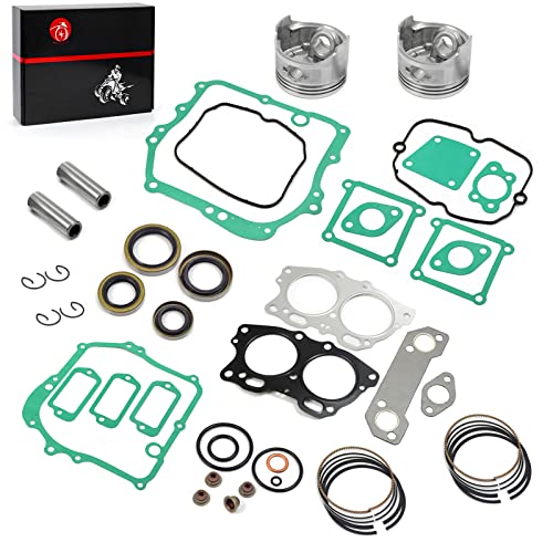 Piston & Ring Oversize Bore 0.25Mm & Gasket Seal Rebuild Kit Compatible With Ezgo 4 Cycle Gas Golf Cart Fuji Robin 295Cc Eh29C Engine 1991-2008 #TOP1