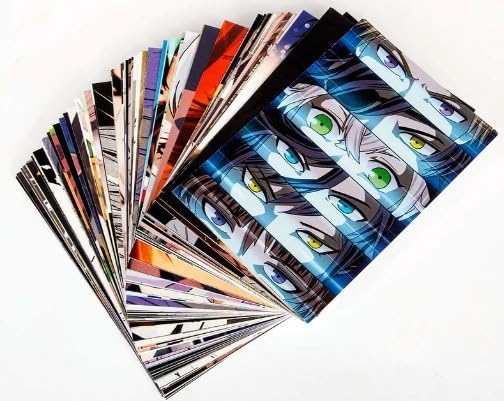 84 Adet Anime Manga Duvar Kolaj Kiti – Yüzler ve Gözler Poster Seti, Kawaii Anime Kolaj Kartları, Kuşe Kağıt 350 gr, 10x15 cm, Yüksek Kaliteli Duvar Dekorasyonu, Kutulu Ambalaj