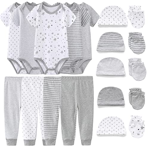 Image of Chamie Newborn Baby Cute Design Bodysuit Short Sleeve One-Piece Baby Clothes for Boys and Girls