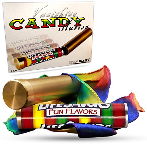 Magic Makers Vanishing Candy Illusion - Candy Into Silk Streamer Magic Trick #TOP17