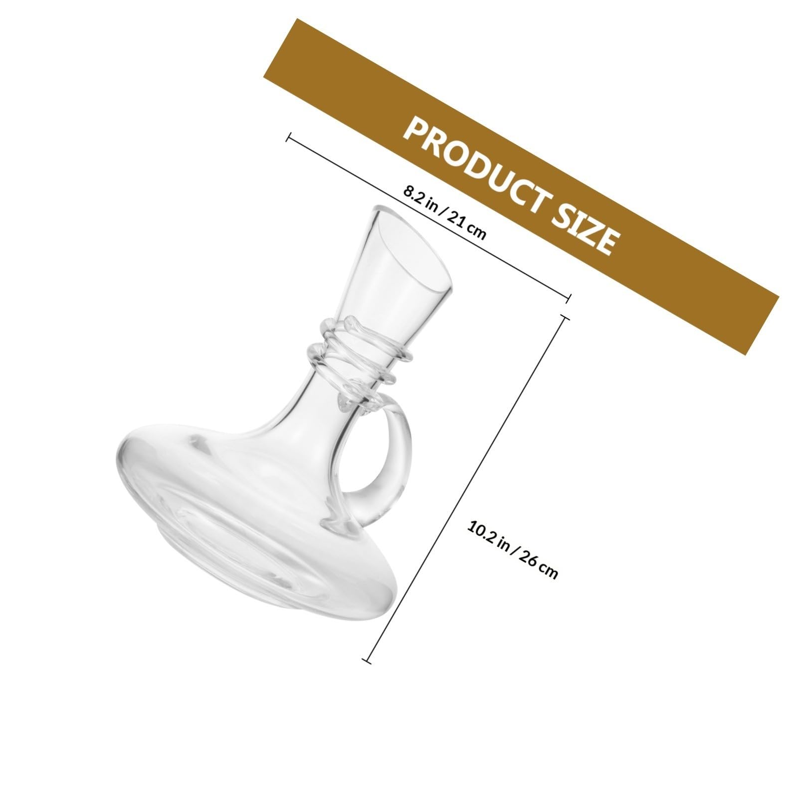 Artibetter Carafe à Vin en Verre 1600ml Fond Plat et Bec Verseur pour Décantation Rapide, Facile à Nettoyer, Amateurs de Vin