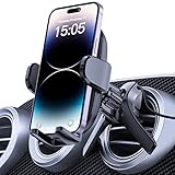 🚗【Einhändige Bedienung】Einfaches Anbringen und Abnehmen des Smartphones mit nur einer Hand ohne die Verwendung von Werkzeug. Erlaubt Ihnen, mit Seelenfrieden zu fahren.