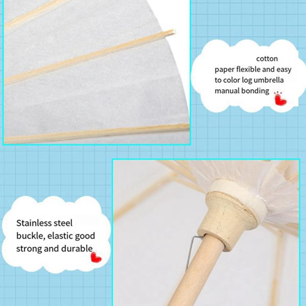 8 sztuk papierowych parasoli przeciwsłonecznych z papieru olejnego, 60 cm papierowy parasol chiński/japoński, dekoracyjny parasol plażowy, na wesele na wieczór panieński, rekwizyty