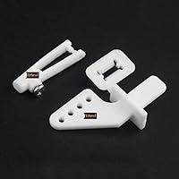 Vista 5 de 20 cuernos de control de nailon de 0.827 x 0.394 in+20 piezas de acero inoxidable 304 de 0.047 x 17.717 in Z barras de empuje compatibles