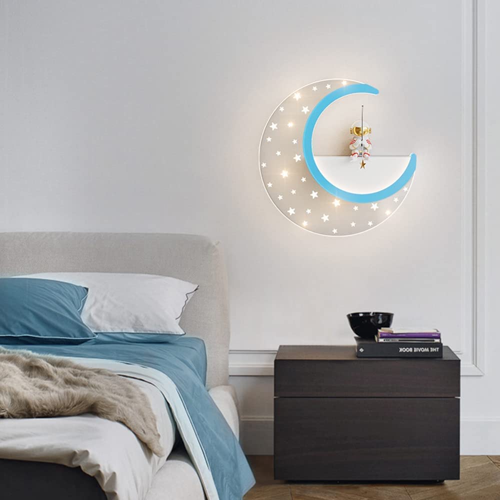 Applique murale LED astronaute lune 15W luminaire intérieur chambre et salon