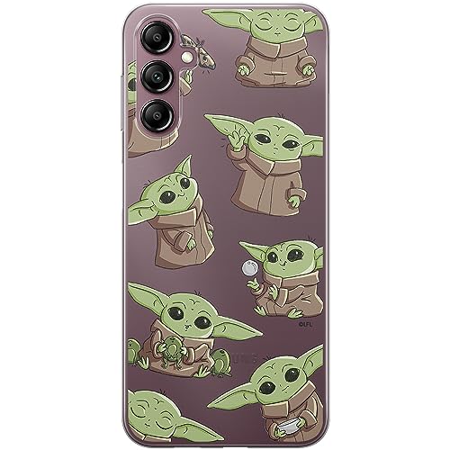 ERT GROUP mobile phone case for Samsung A14 4G/5G original and officially Licensed Star Wars pattern Baby Yoda 029 optimally adapted to the shape of the mobile phone, partially transparent