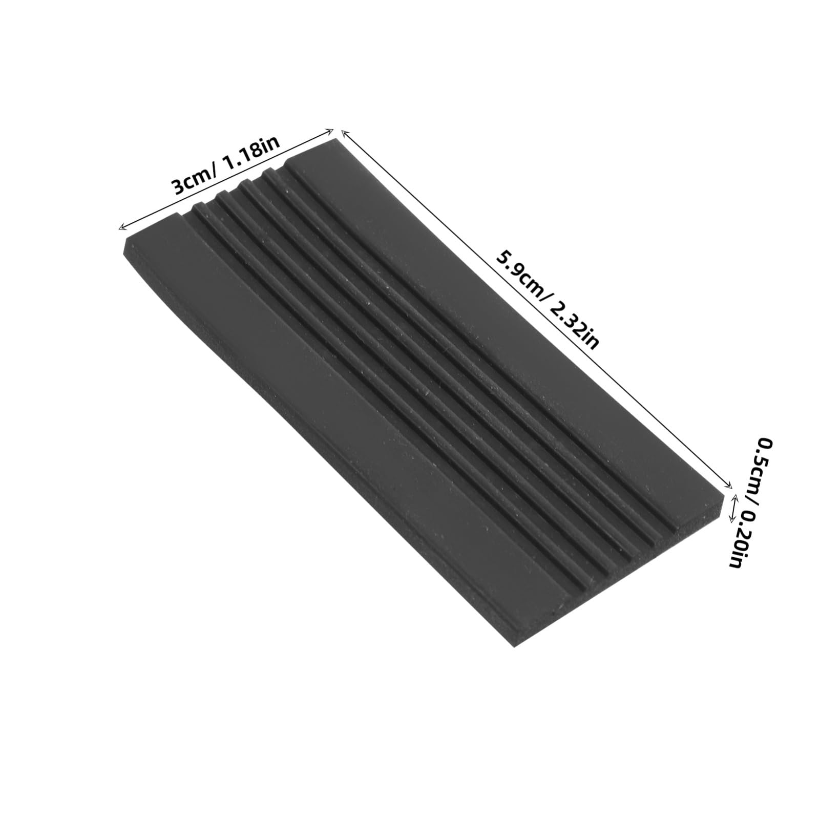 GOOHOCHY 1Pair Non Slip Bass Drum Pedal Pads Mute Pads for Enhanced Stability Antislip Design for Single Double Bass Pedal Drum Accessory for Secure Setup During Practice