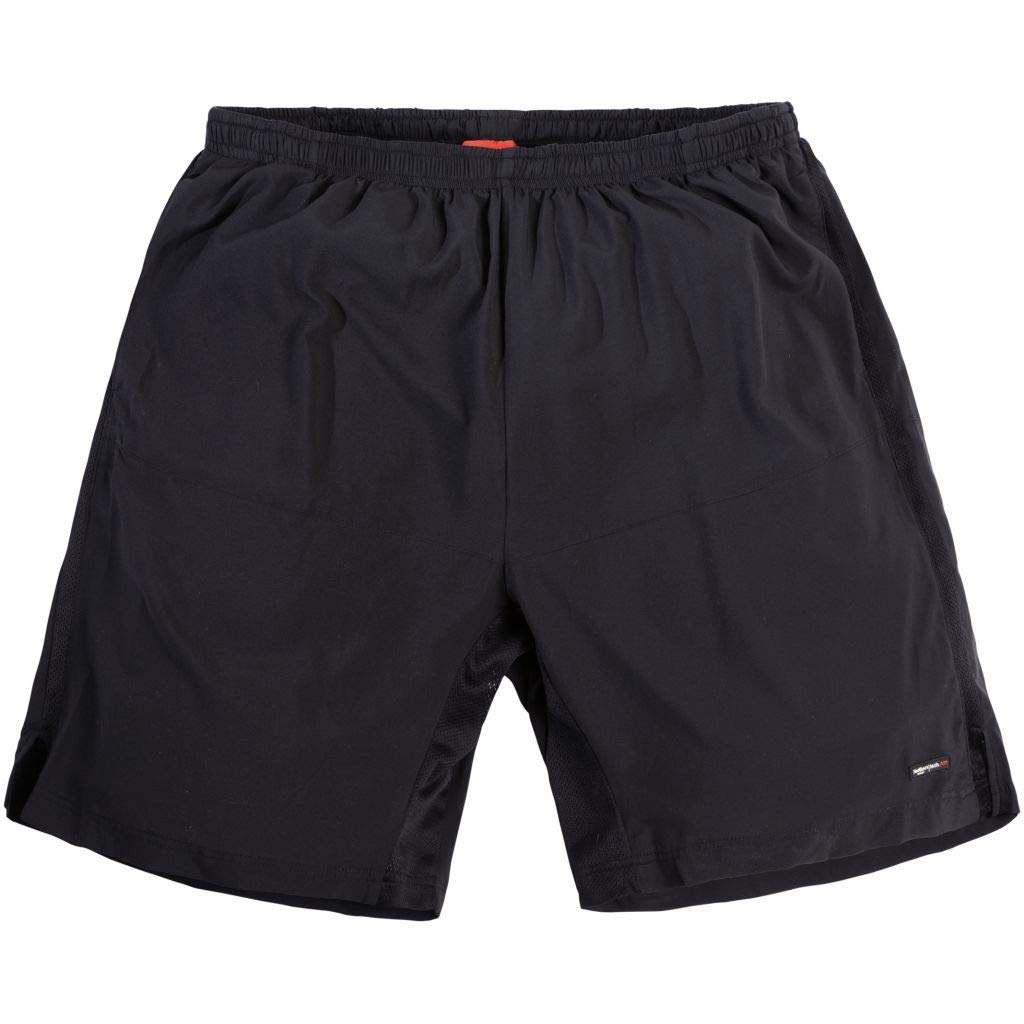 Leichte Basic Sport Shorts von North 56°4 in großen Größen, schwarz