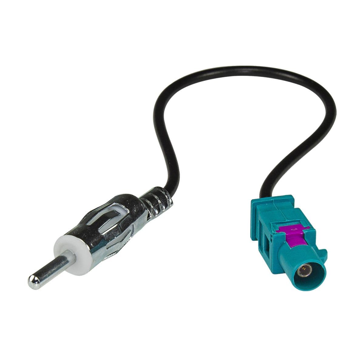 tomzz Audio 2415-051 Set di cornici radio compatibili con Ford KA RU8 My.2009-2017 nero con adattatore radio ISO Fakra Adattatore antenna DIN ISO