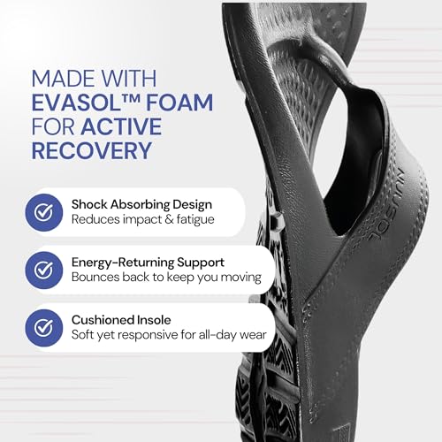 NUUSOL Unisex Cascade Flip Flops; Non-Slip Hiking/Plantar Fasciitis Footwear; Soft Cushion, Lightweight & Comfortable; Arch Support & Textured Footbed, Pain Relief for Joint, Neck & Back Injuries3