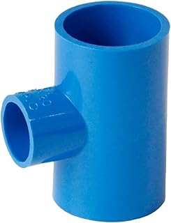Tuberías 20mm 25mm 32mm 40mm 50mm ID Tee tubo azul de PVC junta de tubería adaptador acoplador conector de agua for acuario pecera(40x20x40mm)