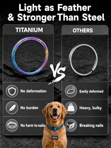 Image of Titanium Key Rings Heavy Duty Side Push Easy Open Split Keychain Rings